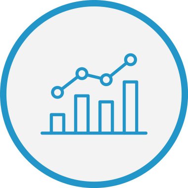 Analiz Çizgisi Mavi Çember