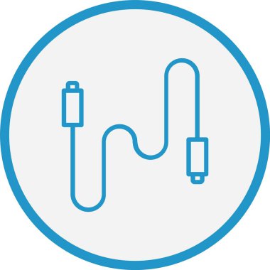 Kablo Çizgisi Mavi Çember