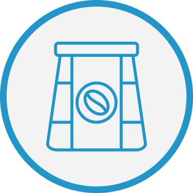 Kahve Paketi Mavi Çember