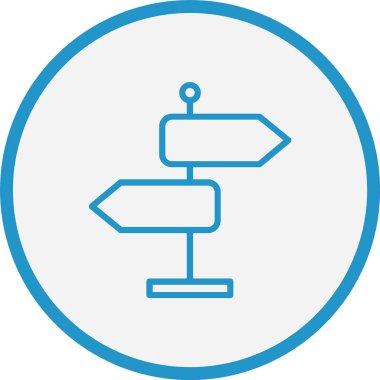 İmza Çizgisi Mavi Çember