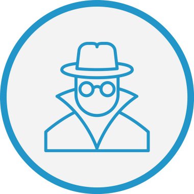 Casus Çizgisi Mavi Çember