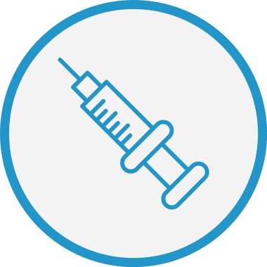 Şırınga Çizgisi Mavi Çember