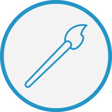 Fırça Çizgisi Mavi Çember