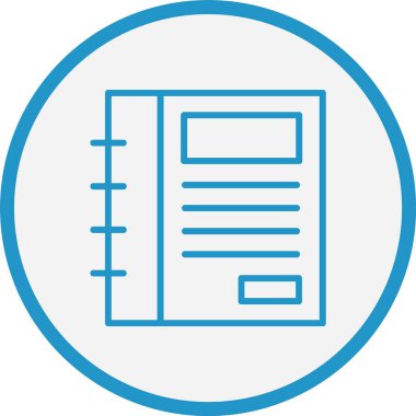 Günlük Satırı Mavi Çember