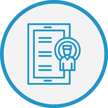 Etki Çizgisi Mavi Çember