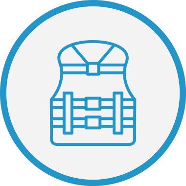 Yaşam Ceketi Çizgisi Mavi Çember