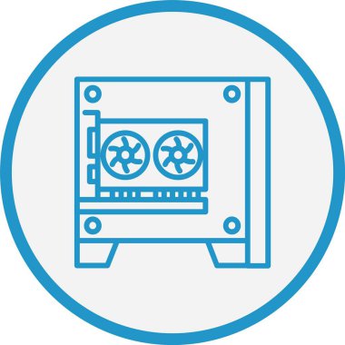 Pc Çizgisi Mavi Çember