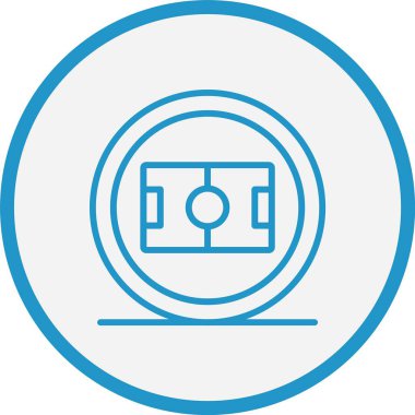 Futbol Sahası Mavi Çember