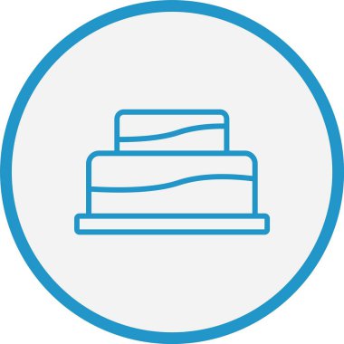 Düğün Pastası Hattı Mavi Çember