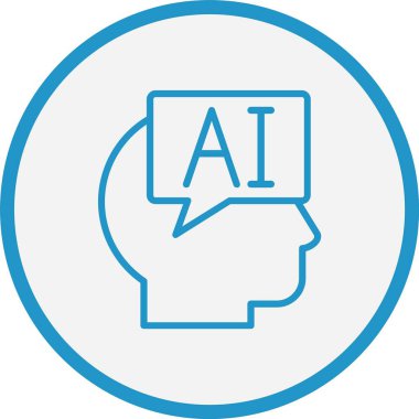 AI Çizgisi Mavi Çember