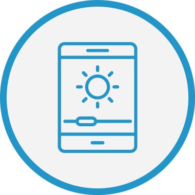 Parlaklık Çizgisi Mavi Çember