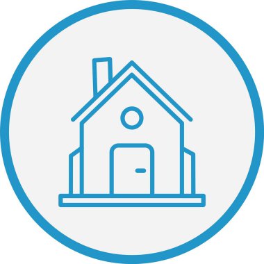 Ev Çizgisi Mavi Çember