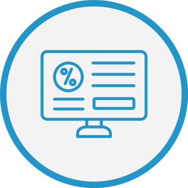 Faiz Çizgisi Mavi Çember