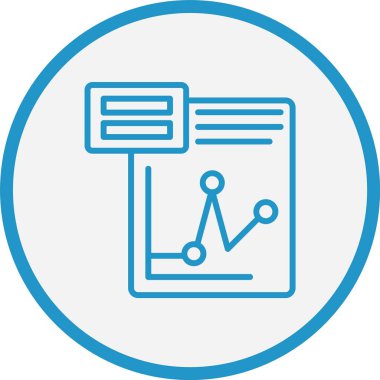 Satır Çizelgesi Mavi Çember