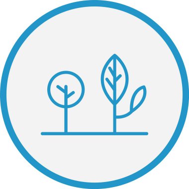 Doğa Çizgisi Mavi Çember