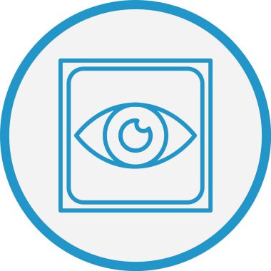 Retina Çizgisi Mavi Çember