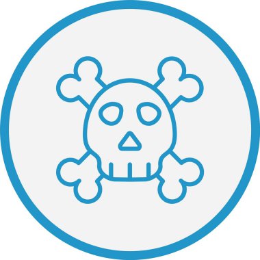 Kurukafa Çizgisi Mavi Çember