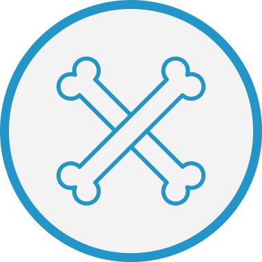 Kemik Çizgisi Mavi Çember