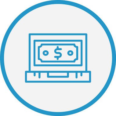 Dolar Çizgisi Mavi Çember