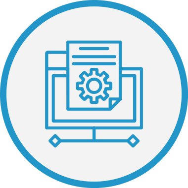 Dosya Yönetimi Satırı Mavi Çember