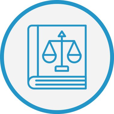 Hukuk Kitabı Satırı Mavi Çember