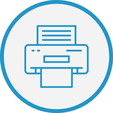 yazıcı Satırı Mavi Çember