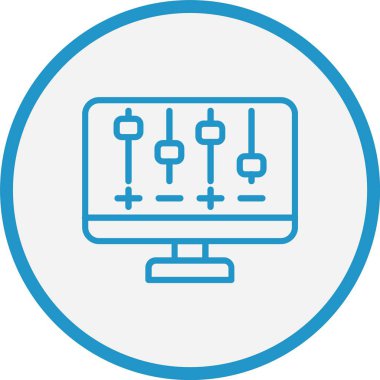 Cilt Çizgisi Mavi Çember