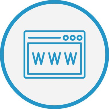 Web Sitesi Hat Mavi Çember