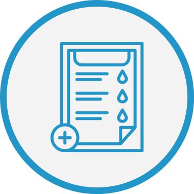 Tıbbi Test Çizgisi Mavi Çember