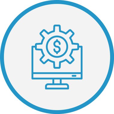 Çevrimiçi Para Hattı Mavi Çember