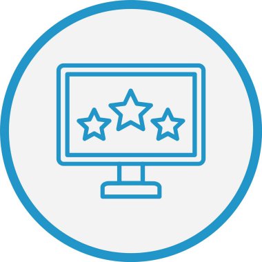 Yıldızlı Mavi Çizgi Çemberi