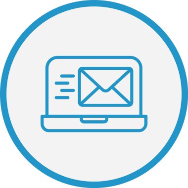 E- posta Pazarlama Satırı Mavi Çember