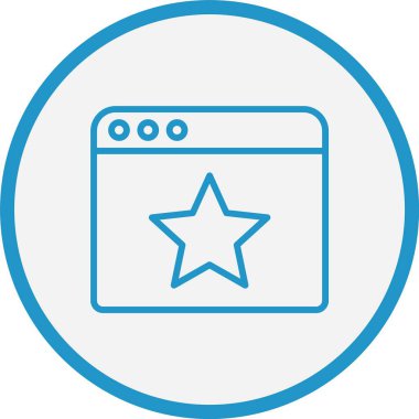 Favori Mavi Çember Çizgisi