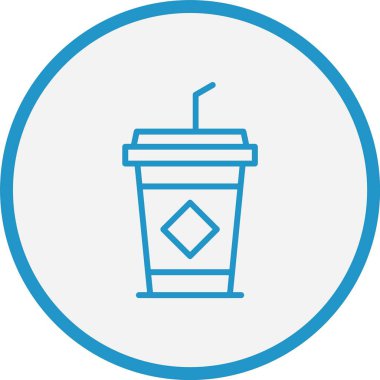 Buzlu Kahve Hattı Mavi Çember