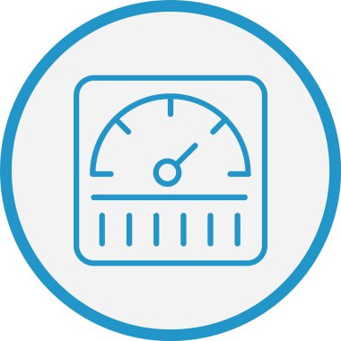 Metre Çizgisi Mavi Çember