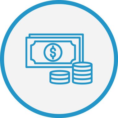 Para Çizgisi Mavi Çember