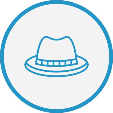 Fedora Hattı Mavi Çember