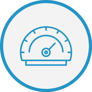 Ölçü Çizgisi Mavi Çember