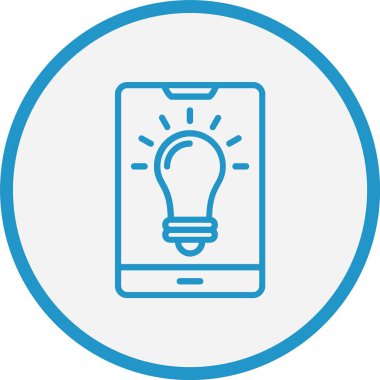 Fikir Çizgisi Mavi Çember