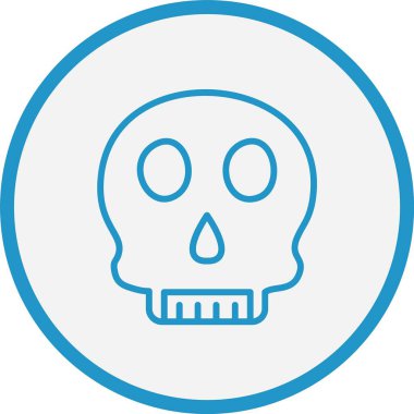 Kurukafa Çizgisi Mavi Çember