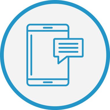 İleti Çizgisi Mavi Çember