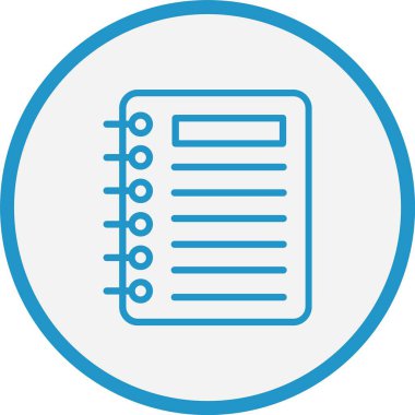 Not Çizgisi Mavi Çember