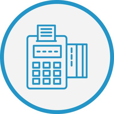 Kart Çizgisi Mavi Çember