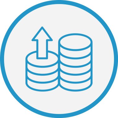 Büyüme Çizgisi Mavi Çember