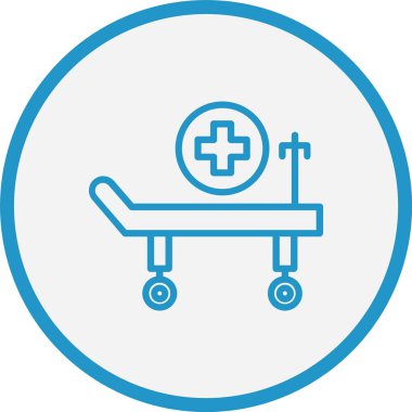 Hastane Yatak Hattı Mavi Çember