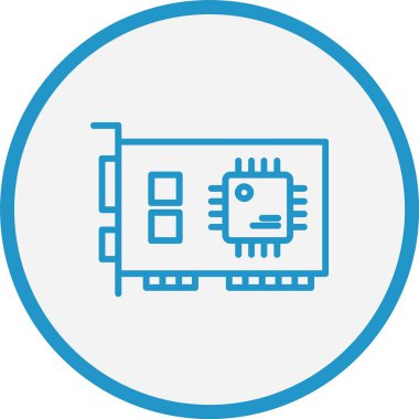 Ağ Arayüzü Kartı Satırı Mavi Çember