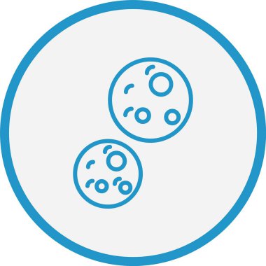 Gezegenler Çizgisi Mavi Çember