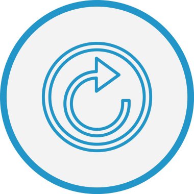 Ok Çizgisi Mavi Çemberi Yeniden Yükle