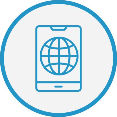 Dünya Çizgisi Mavi Çember