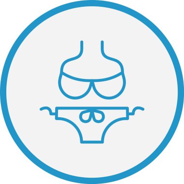 Bikini Hattı Mavi Çember